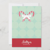 クリスマスパーティーの招待状　ホットココア 招待状 (裏面)