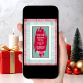 クリスマスパーティーの招待状 ホリデーシーズンのスター 招待状