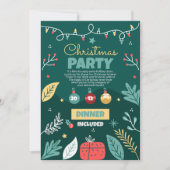 クリスマスパーティーの招待状, ホリデーパーティー 招待状 (正面)