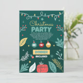 クリスマスパーティーの招待状, ホリデーパーティー 招待状 (スタンド正面)