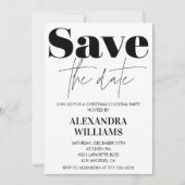 クリスマスパーティーの招待状 保存日付 招待状 (正面)