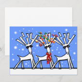 クリスマスパーティーの招待状 招待状 (正面/裏面)