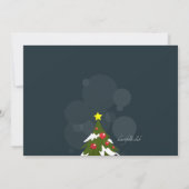 クリスマスパーティーの招待状 招待状 (裏面)