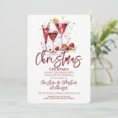 クリスマスパーティーの招待状 招待状 (スタンド正面)