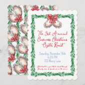 クリスマスパーティーの招待状 招待状 (正面/裏面)