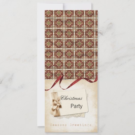 クリスマスパーティーの招待状 招待状 (正面)