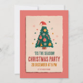 クリスマスパーティーの招待状 招待状 (正面)