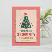 クリスマスパーティーの招待状 招待状 (スタンド正面)