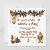 クリスマスパーティーの招待状 招待状 (正面)