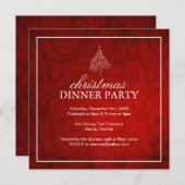 クリスマスパーティーの招待状 招待状 (正面/裏面)
