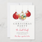 クリスマスパーティーの招待状 招待状 (正面)