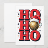 クリスマスパーティーの招待状 招待状 (正面/裏面)