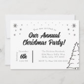 クリスマスパーティーの招待状 招待状 (正面)