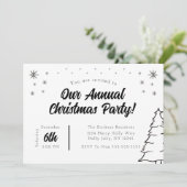 クリスマスパーティーの招待状 招待状 (スタンド正面)