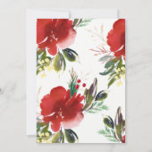 クリスマスパーティーの招待状 招待状 (裏面)