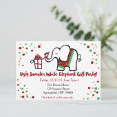 クリスマスパーティーの招待状 招待状 (スタンド正面)