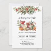 クリスマスパーティーの招待状 招待状 (正面)