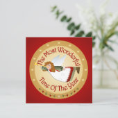 クリスマスパーティーの招待状 招待状 (スタンド正面)