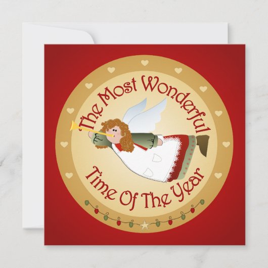 クリスマスパーティーの招待状 招待状 (正面)