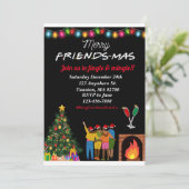 クリスマスパーティーの招待状！楽しい、かわいい 招待状 (スタンド正面)