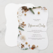 クリスマスパーティーの招待状, 結婚式の招待状 招待状 (正面/裏面)