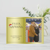 クリスマスパーティーの招待状 Foto Fiesta Navideña 招待状 (スタンド正面)