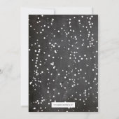 クリスマスパーティーの招待状 Keep Calm Merry On 黒板風デザイン 招待状 (裏面)