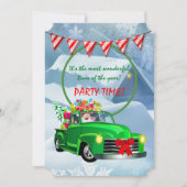 クリスマスパーティーの時間 招待状 (正面)