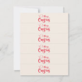 クリスマスパーティーの最も楽しい仲間たち プレイースカード 招待状 (裏面)