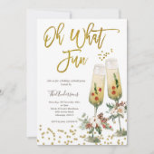 クリスマスパーティーの楽しいお誘い 招待状 (正面)