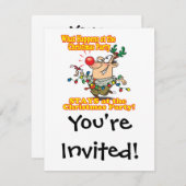 クリスマスパーティーの滞在で起こること 招待状 (正面/裏面)