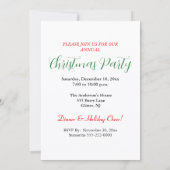 クリスマスパーティーの装飾に最適なエバーグリーンの松の枝 シーズンカード (裏面)