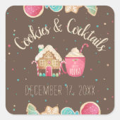 クリスマスパーティーの装飾やプレゼント用の袋をプロ級に仕上げる!楽しいパーティーのためのクリスマス・ スクエアシール (正面)