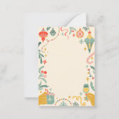 クリスマスパーティーの装飾 招待状 (正面)