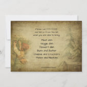 クリスマスパーティーの食事持ち寄り会 招待状 (裏面)