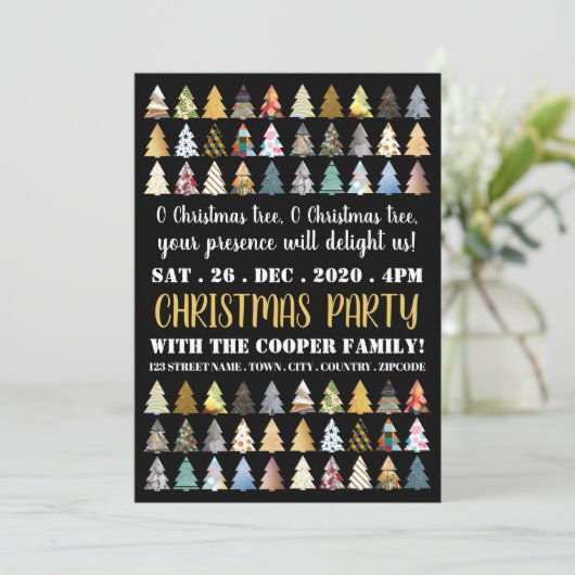 クリスマスパーティーの飾り付け, クリスマスツリー 案内状 (スタンド正面)