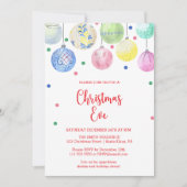 クリスマスパーティーの飾り 招待状 (正面)