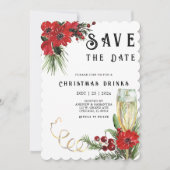 クリスマスパーティーのSave The Dateテンプレート 招待状 (正面)