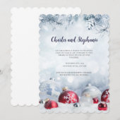 クリスマスパーティーへの招待状、クリスマスの招待状 招待状 (正面/裏面)