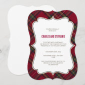 クリスマスパーティーへの招待状、クリスマスの招待状 招待状 (正面/裏面)