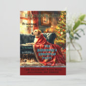 クリスマスパーティーを待つ犬たち 招待状 (スタンド正面)