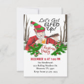 クリスマスパーティーを楽しもう 招待状 (正面)