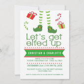 クリスマスパーティーを楽しもう 招待状 (正面)