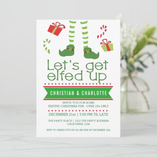 クリスマスパーティーを楽しもう 招待状 (スタンド正面)