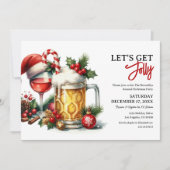 クリスマスパーティーを楽しもう 招待状 (正面)