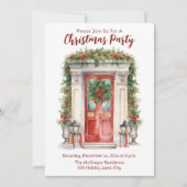 クリスマスパーティーアットホーム 招待状 (正面)