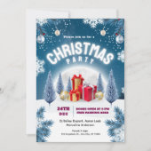 クリスマスパーティーイベントチラシ 招待状 (正面)