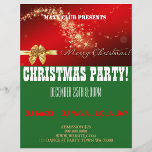 クリスマスパーティーイベント告知DJ CLUB Flyer チラシ