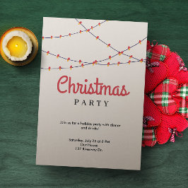 クリスマスパーティーイベント招待状 | ライト 招待状