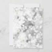 クリスマスパーティーウィンターワンダーランドレッドオーナメント 招待状 (裏面)